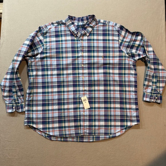Ralph Lauren Other - NWT $98 Ralph Lauren Classic Fit Plaid‎ Preppy Classic Long Sleeve Shirt Men 3XB